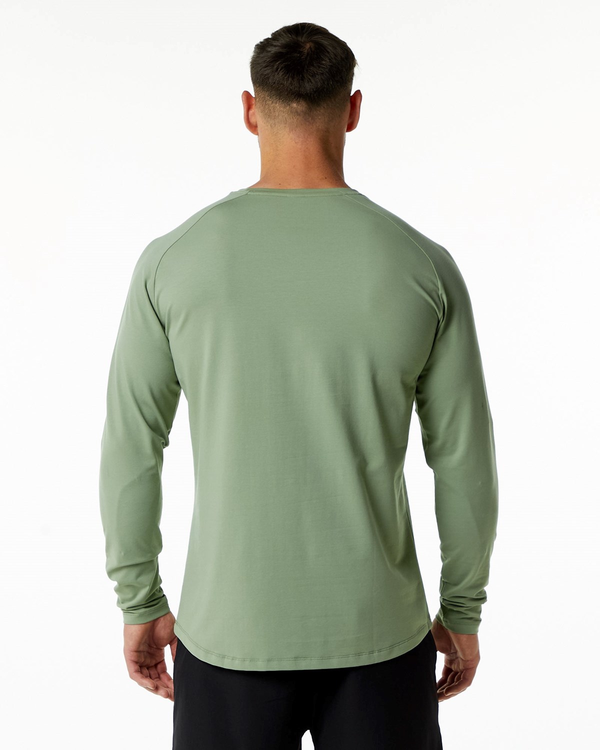 Alphalete Fitted Performance Long Sleeve Sage | 051-BXHCEK