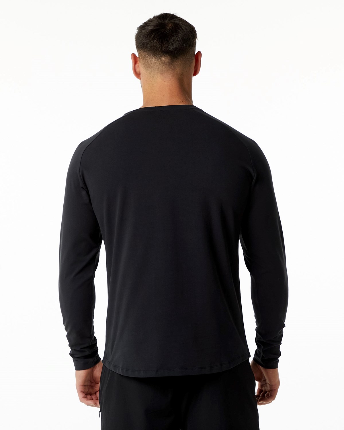 Alphalete Fitted Performance Long Sleeve Čierne | 213-NSAUDI