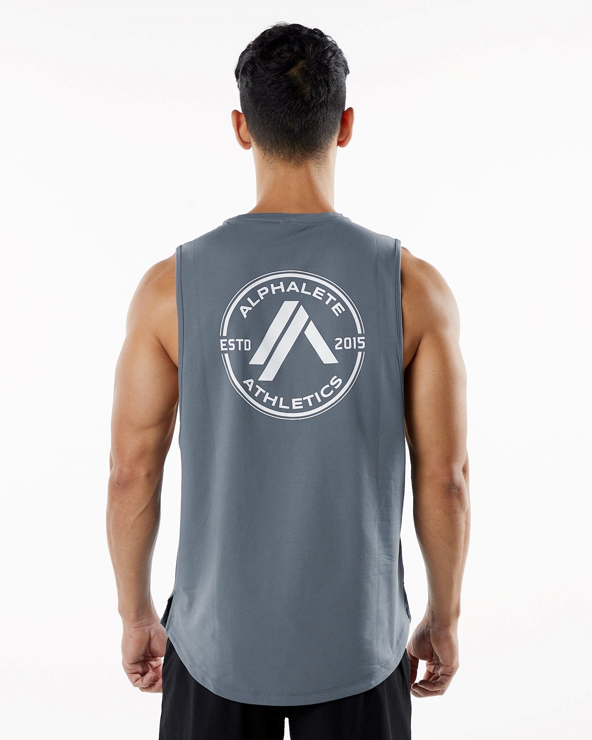 Alphalete Fitted Performance Tank Carbon | 509-SCFGKA