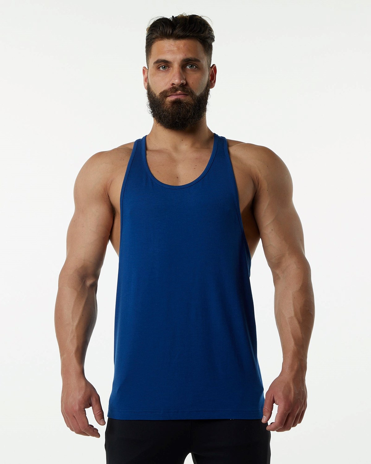 Alphalete Fitted Premium Stringer Modre | 617-CKJYWF