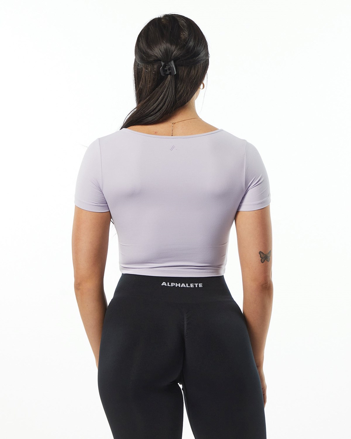 Alphalete Fitted Tee Lilac | 429-PORWTJ