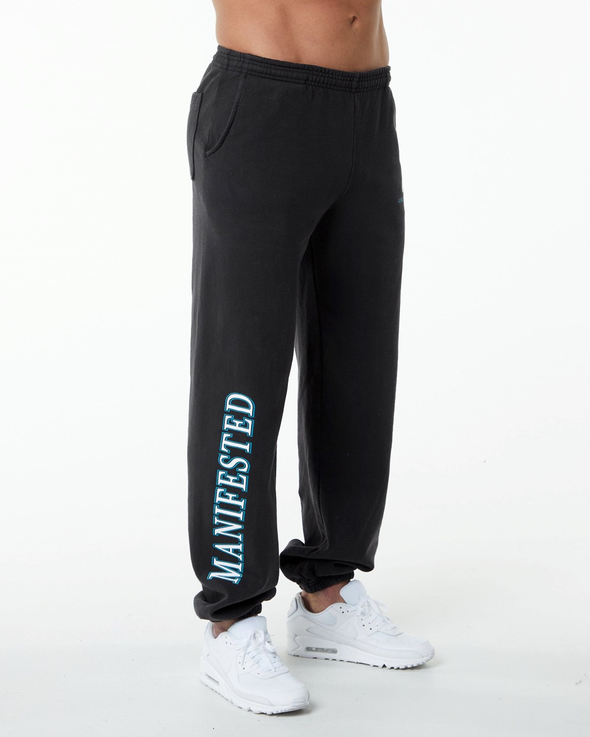 Alphalete Fleece Grafika Jogger Čierne | 365-XFBYWN