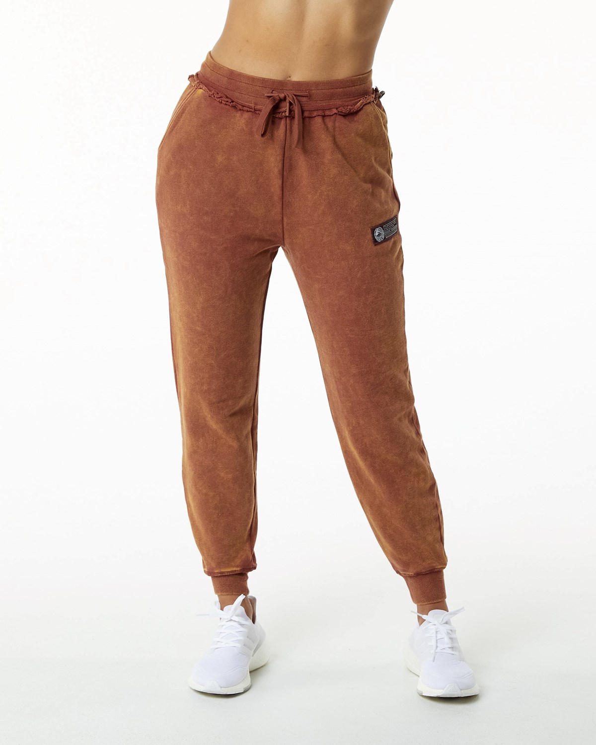 Alphalete Heavyweight Washed Terry Jogger Bloodstone | 273-VMZDFH