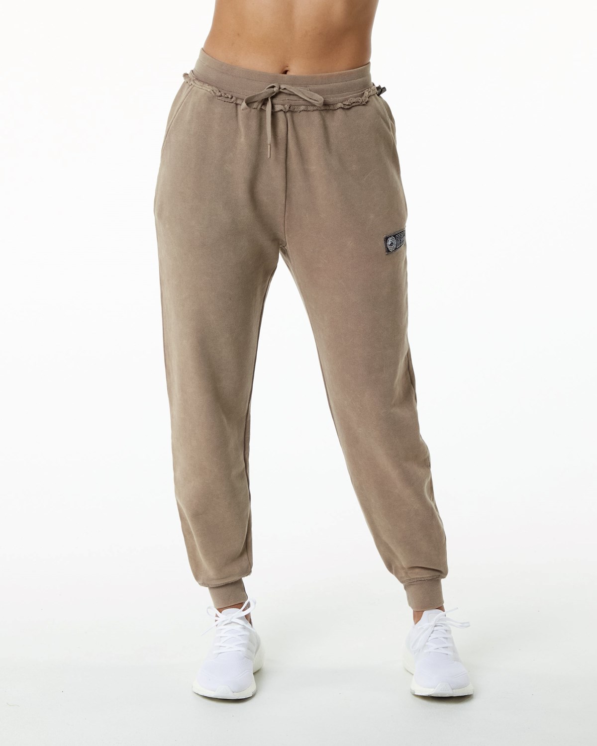 Alphalete Heavyweight Washed Terry Jogger Smokey Quartz | 721-GVNAPW