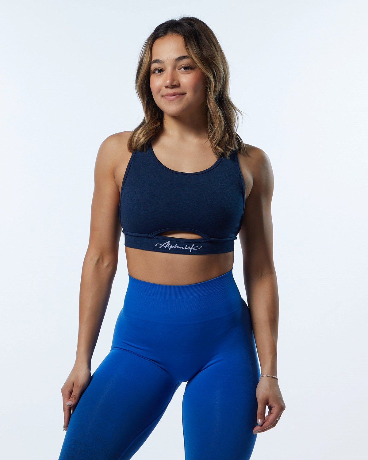 Alphalete High-Impact Seamless Sports Bra Moonlight | 467-CMJLVG