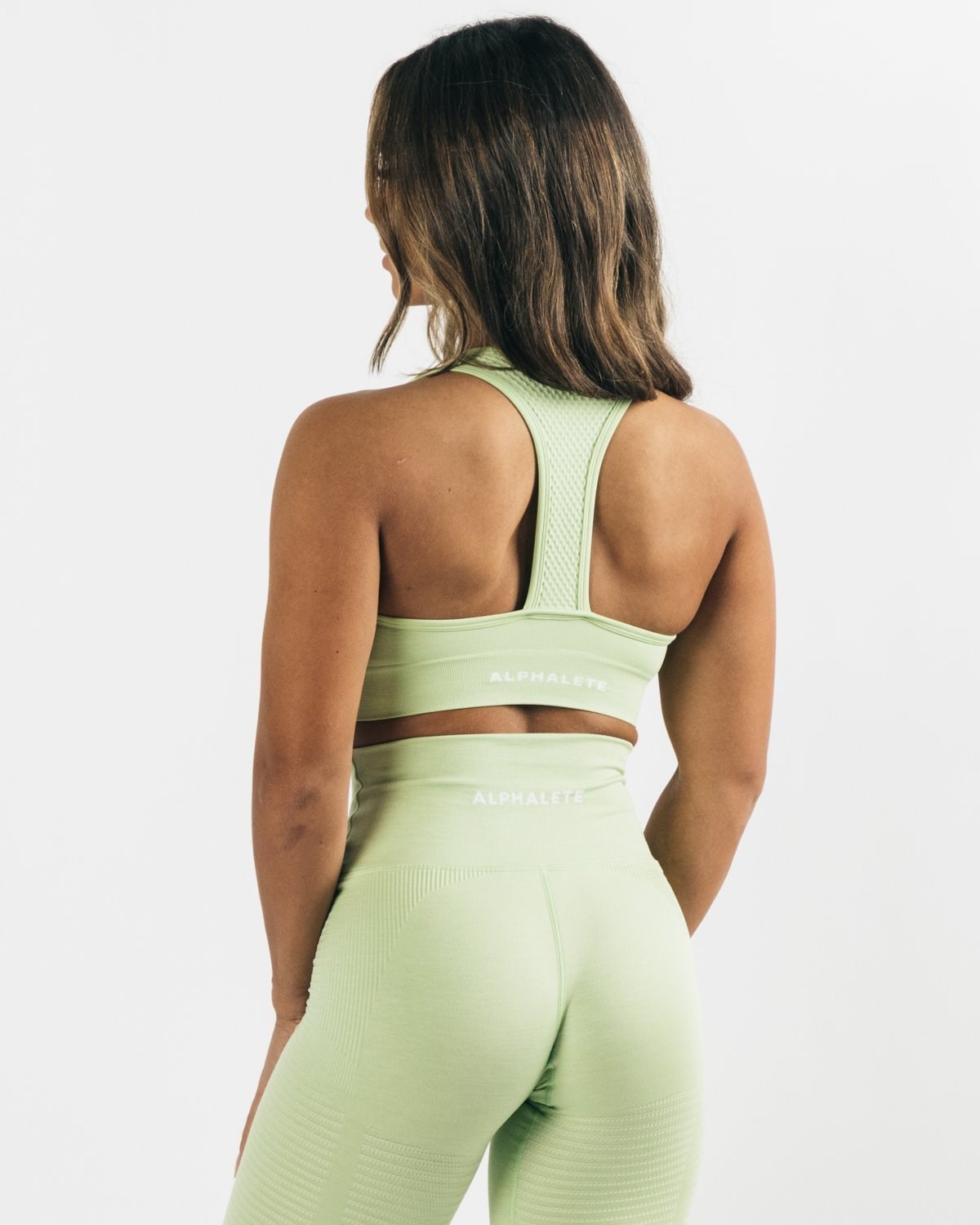 Alphalete High-Impact Seamless Sports Bra Frozen Spring | 782-NXWOPA