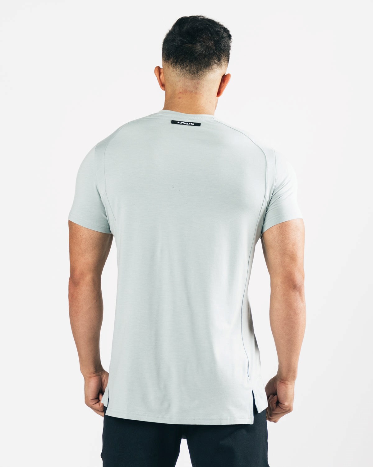 Alphalete High-Neck Premium Kratke Sleeve North Shore | 482-QILRPW