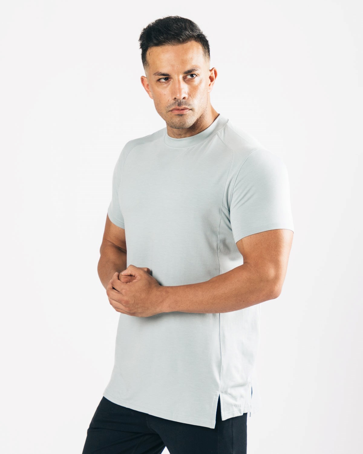 Alphalete High-Neck Premium Kratke Sleeve North Shore | 482-QILRPW