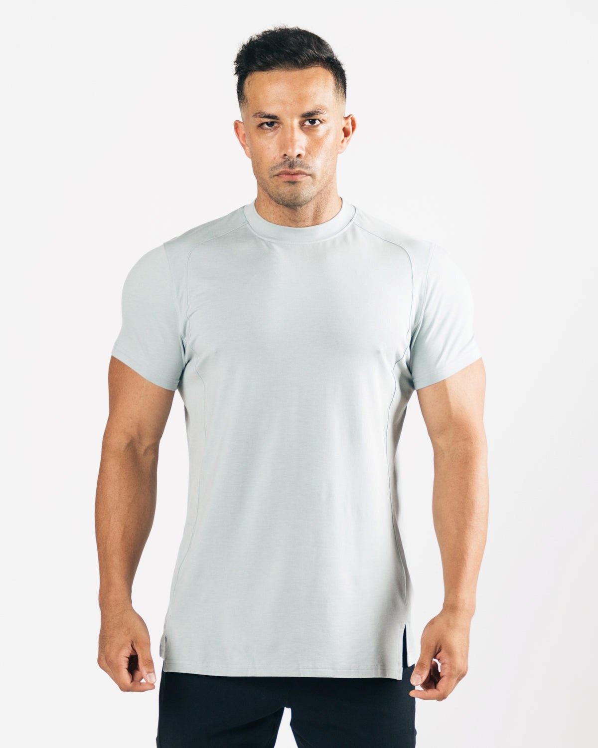 Alphalete High-Neck Premium Kratke Sleeve North Shore | 482-QILRPW