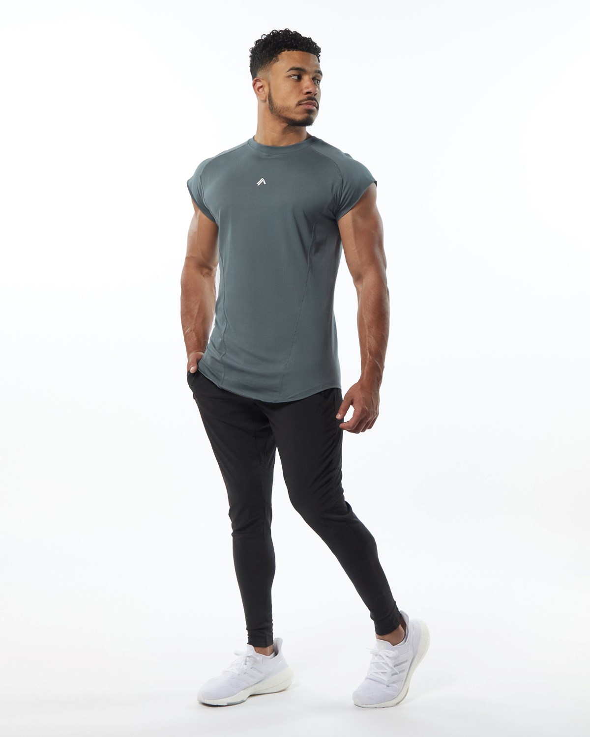 Alphalete High Performance Bez Rukavov Tee Siva | 157-ZLOUJE