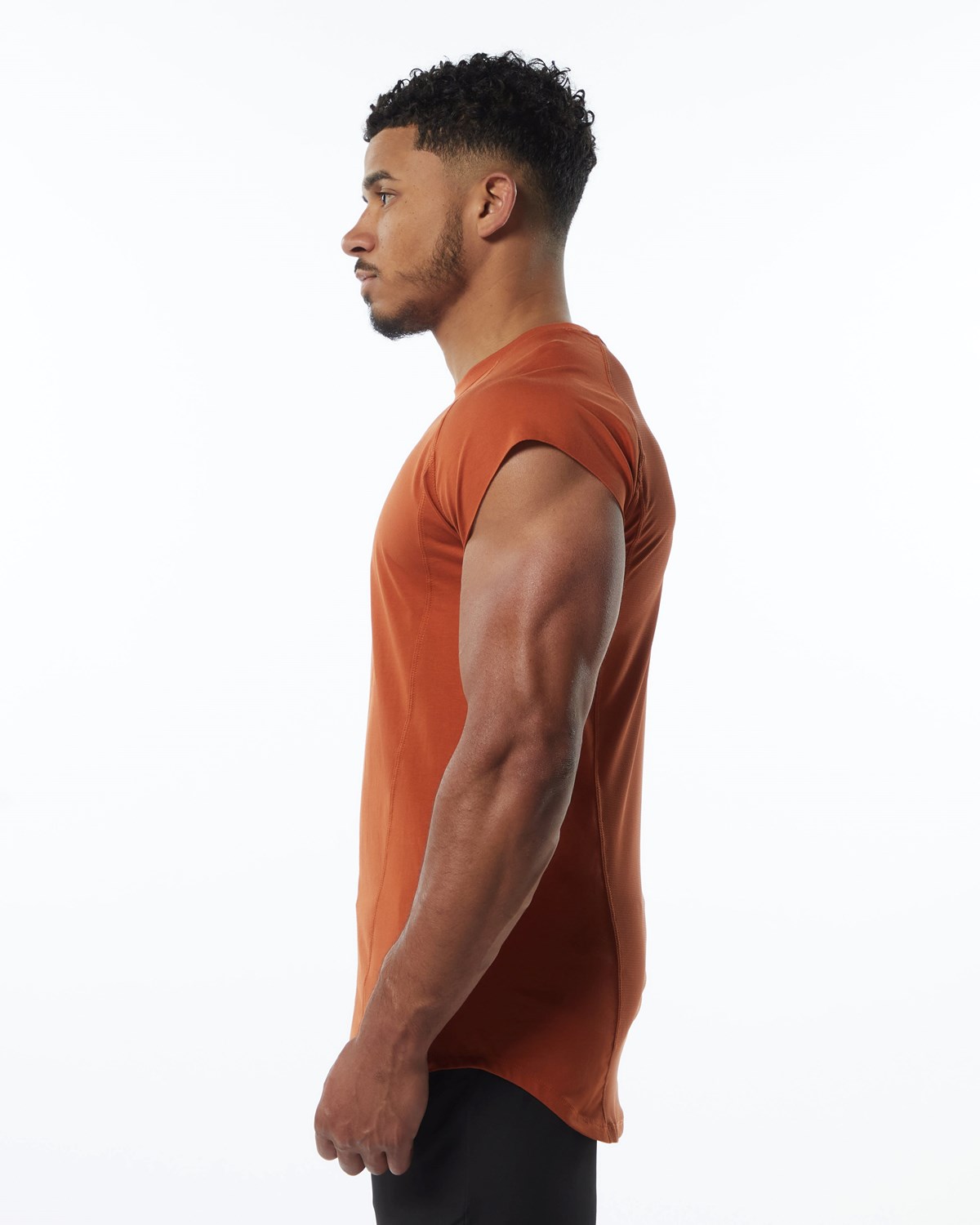 Alphalete High Performance Bez Rukavov Tee Sour Tangerine | 598-IEOTSM