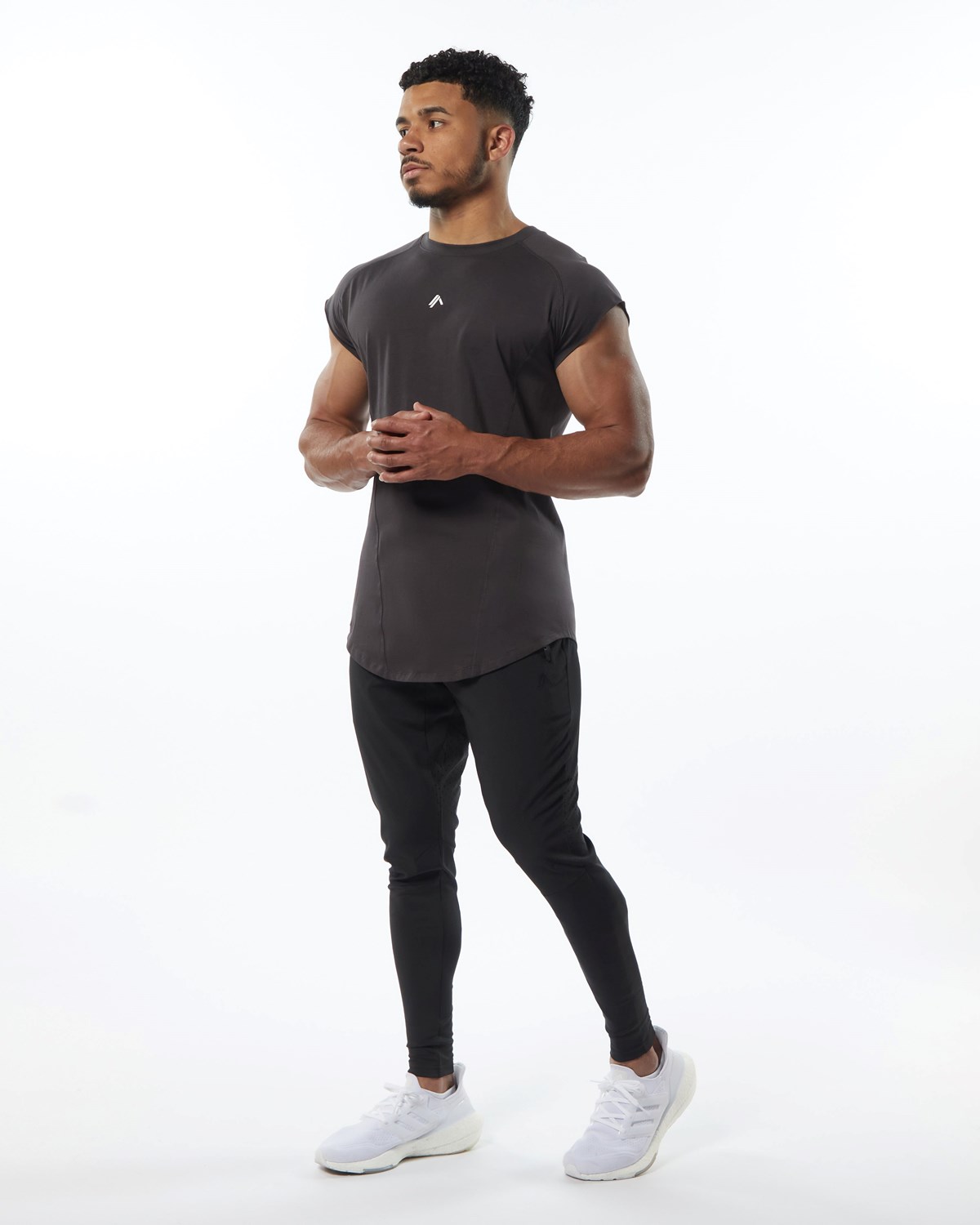 Alphalete High Performance Bez Rukavov Tee Siva | 602-CNBYJD