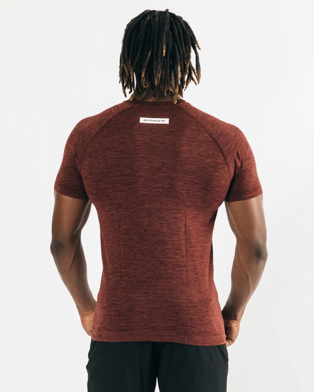 Alphalete High Performance Seamless Kratke Sleeve Tee Meď | 207-MOPWHE