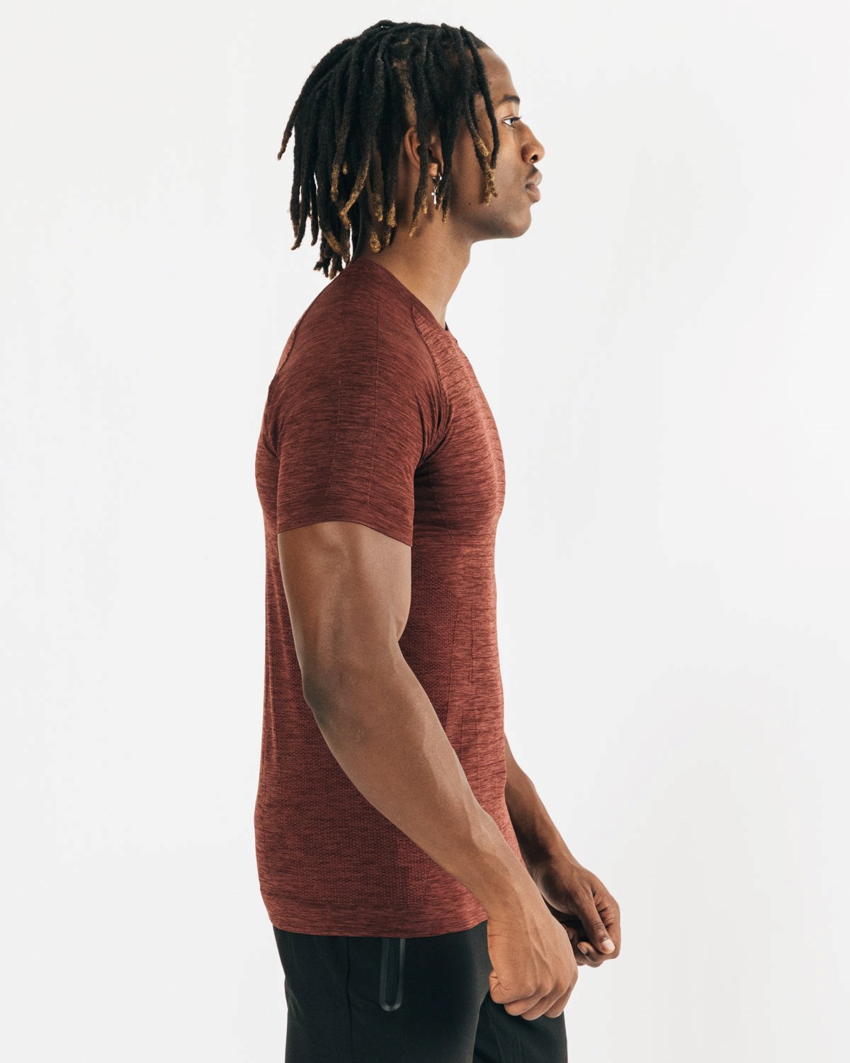 Alphalete High Performance Seamless Kratke Sleeve Tee Meď | 207-MOPWHE