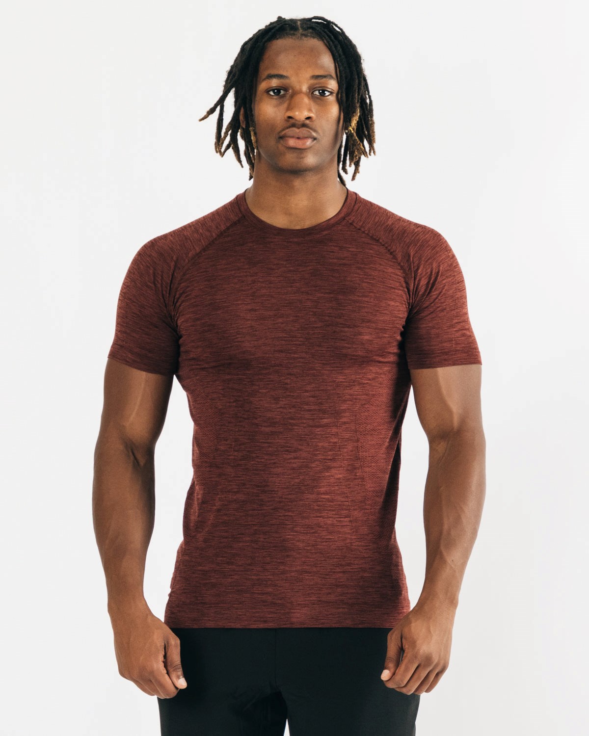 Alphalete High Performance Seamless Kratke Sleeve Tee Meď | 207-MOPWHE