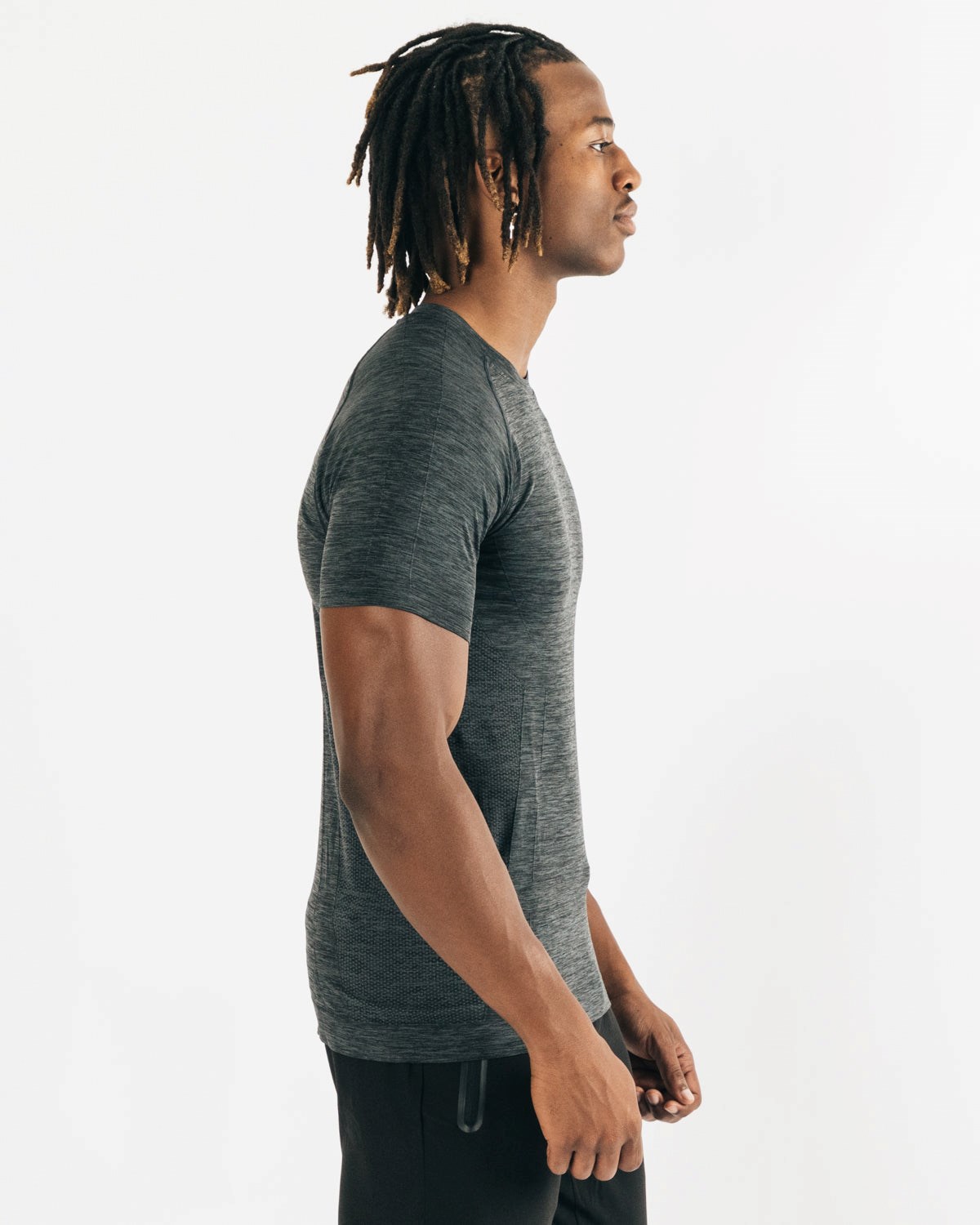 Alphalete High Performance Seamless Kratke Sleeve Tee Čierne | 264-FSKIEP