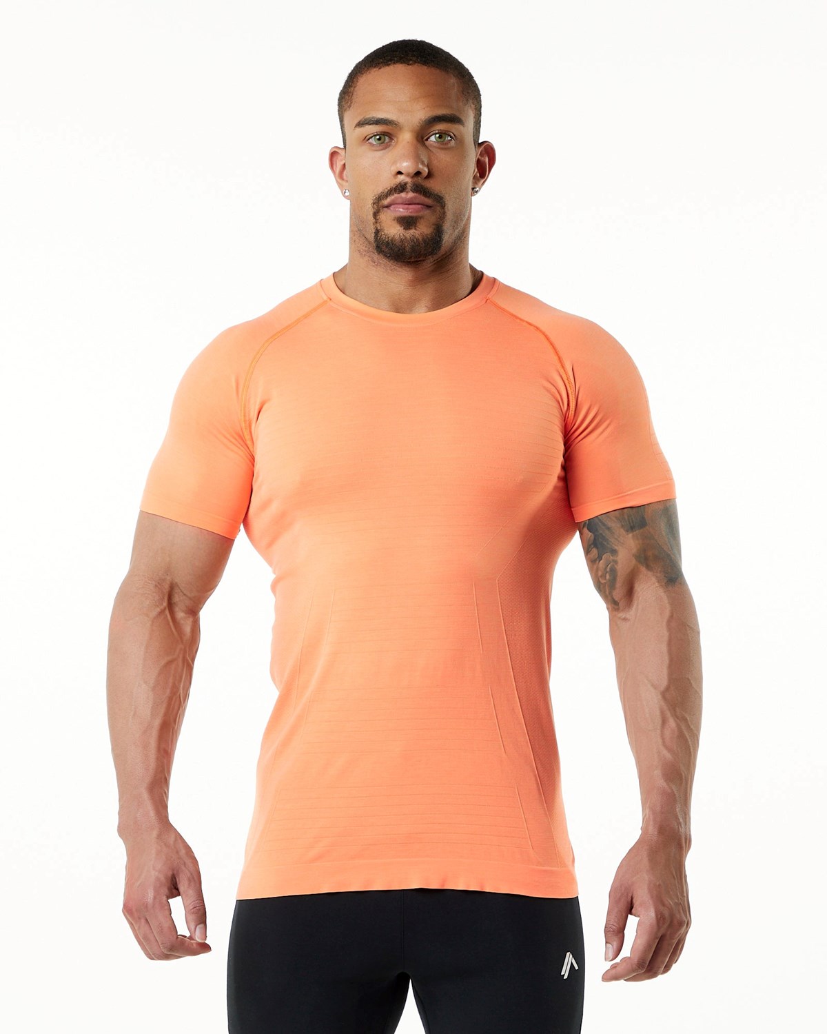 Alphalete High Performance Seamless Kratke Sleeve Tee Faded Day Tripper | 460-ICTKEH