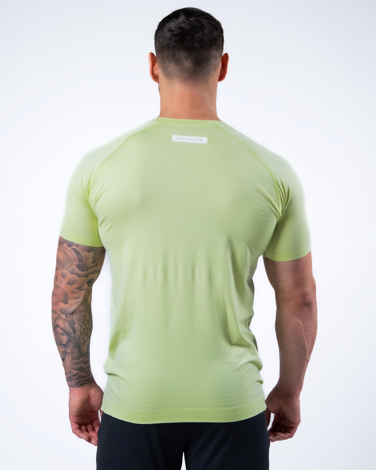 Alphalete High Performance Seamless Kratke Sleeve Tee Frozen Spring | 479-NFKIAP