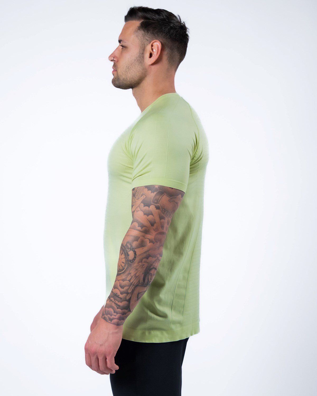 Alphalete High Performance Seamless Kratke Sleeve Tee Frozen Spring | 479-NFKIAP