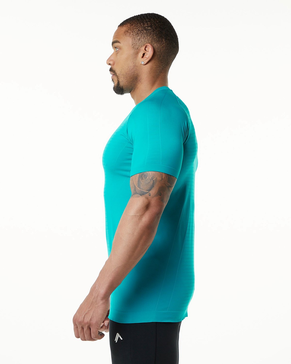 Alphalete High Performance Seamless Kratke Sleeve Tee Ocean | 623-RPLSMY