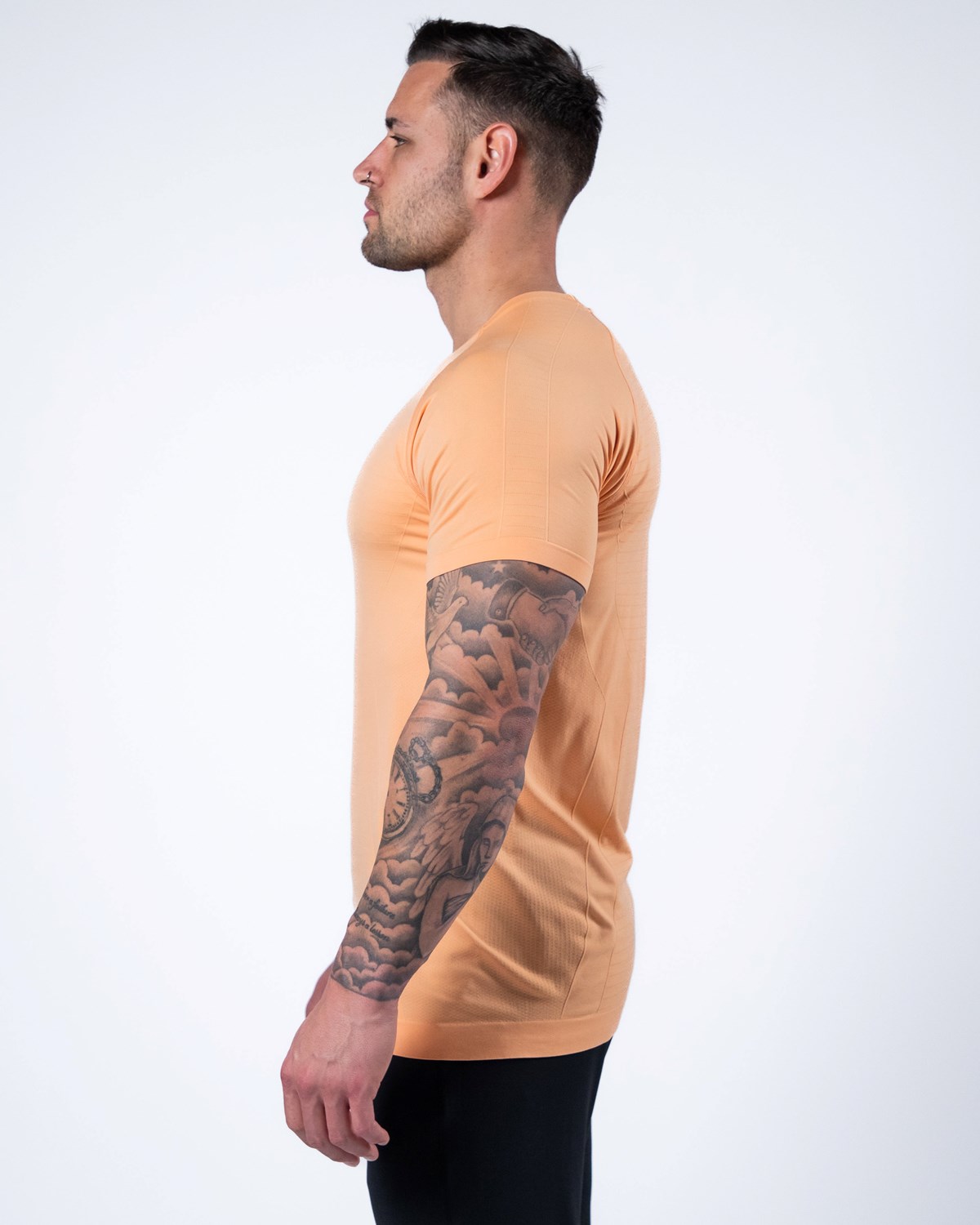 Alphalete High Performance Seamless Kratke Sleeve Tee Koralove | 860-WHEVTN