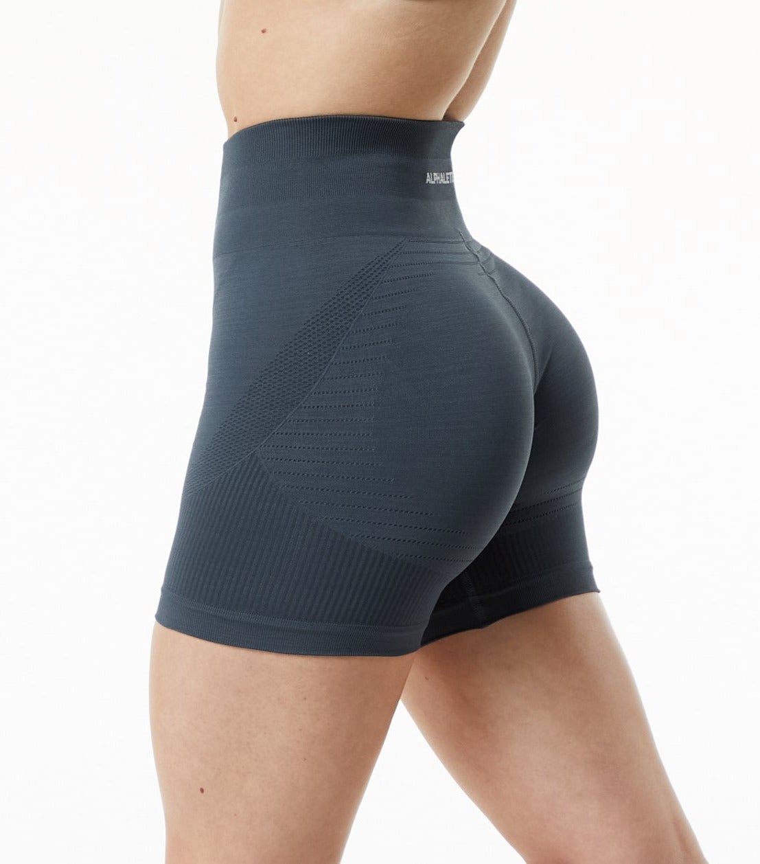 Alphalete High Performance Seamless Kratke Carbon | 876-JLWMCK