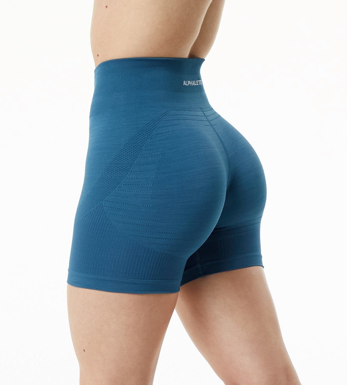 Alphalete High Performance Seamless Kratke Modre | 986-HECNYG