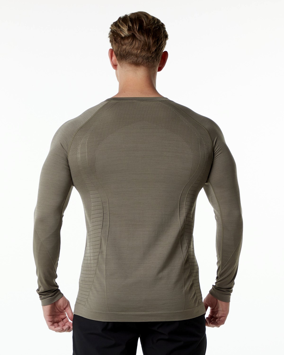 Alphalete High Performance Seamless Long Sleeve Tee Cedar | 056-MVHGQS