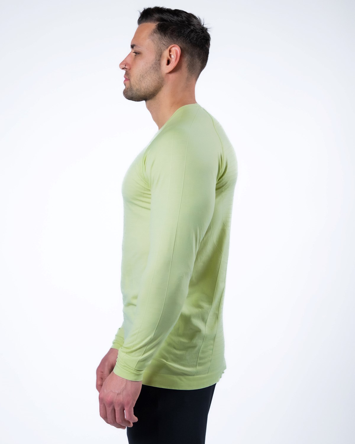 Alphalete High Performance Seamless Long Sleeve Tee Frozen Spring | 089-UVPHIW