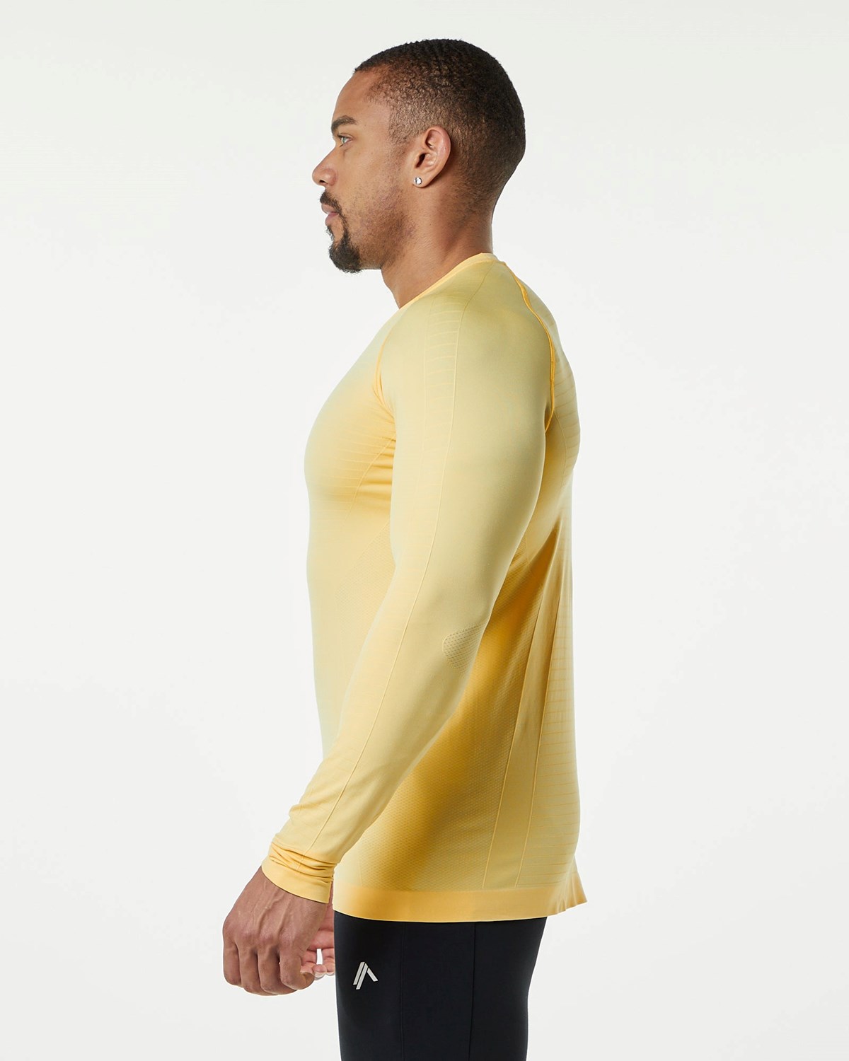 Alphalete High Performance Seamless Long Sleeve Tee Faded Honey | 256-MLKWQP