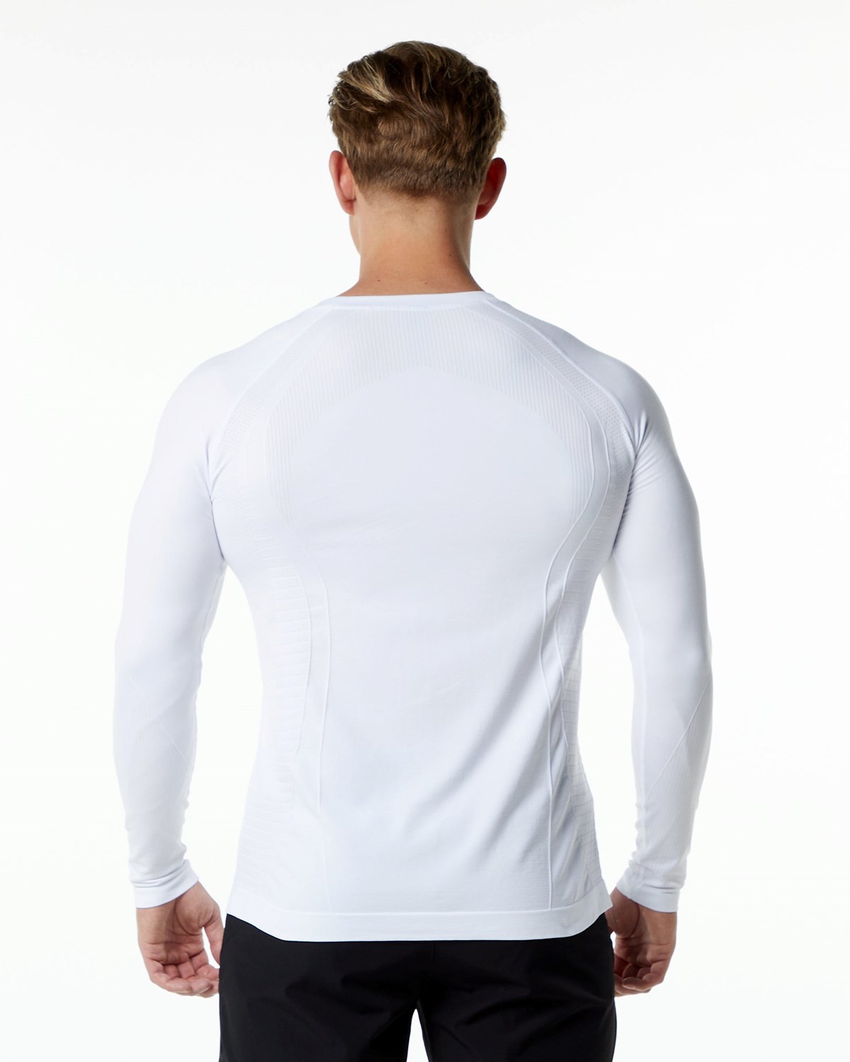 Alphalete High Performance Seamless Long Sleeve Tee Biele | 508-GOQIWR