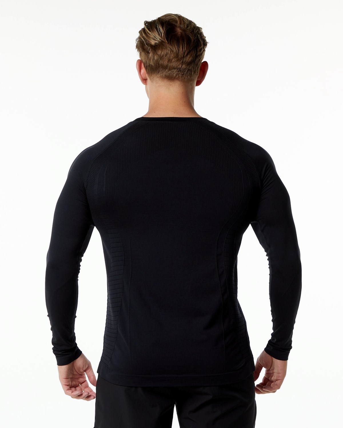 Alphalete High Performance Seamless Long Sleeve Tee Čierne | 659-BIDWKS