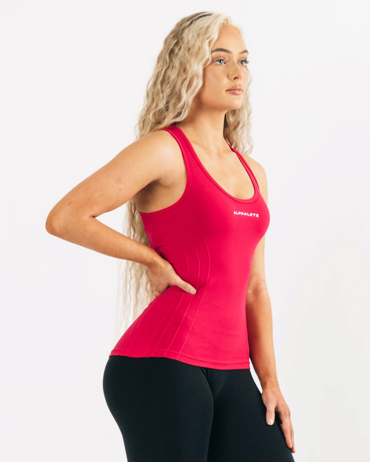 Alphalete High Performance Seamless Tank Ruzove | 247-WITXDN