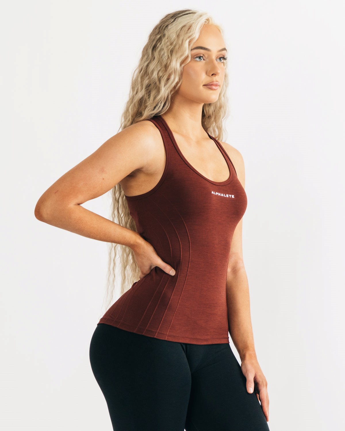 Alphalete High Performance Seamless Tank Meď | 639-DNSVAO