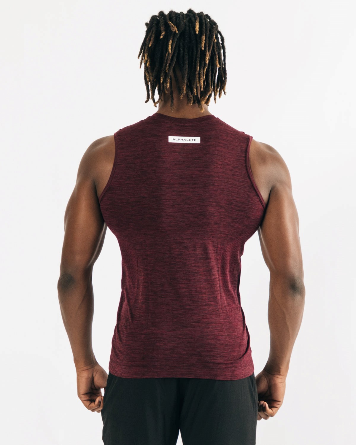 Alphalete High Performance Seamless Tank Čierne | 906-QTAHIE