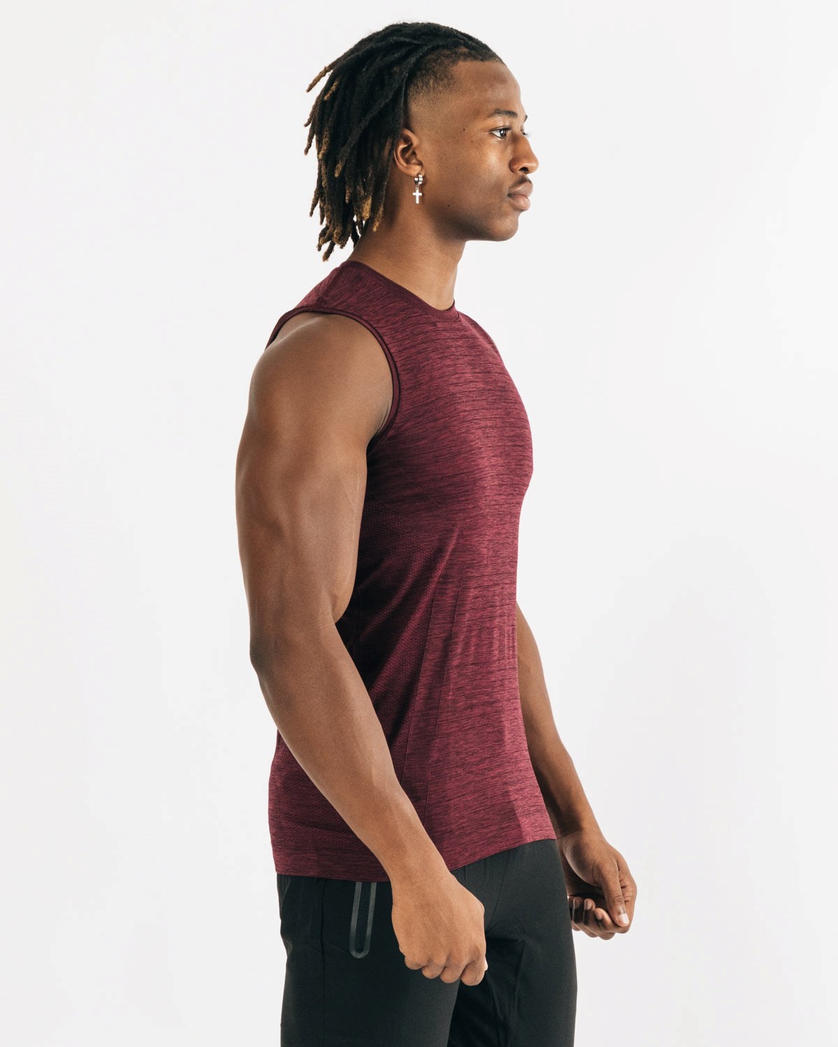 Alphalete High Performance Seamless Tank Čierne | 906-QTAHIE