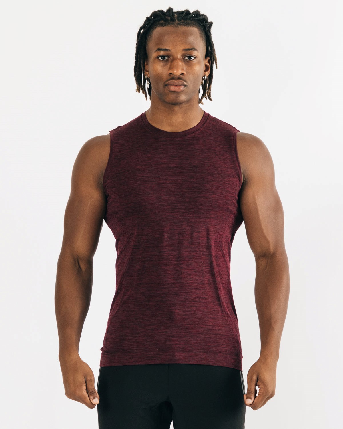 Alphalete High Performance Seamless Tank Čierne | 906-QTAHIE