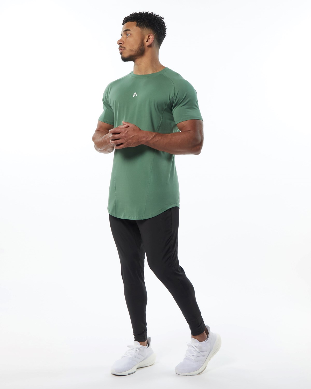 Alphalete High Performance Tee Zelene | 073-KFMQJX