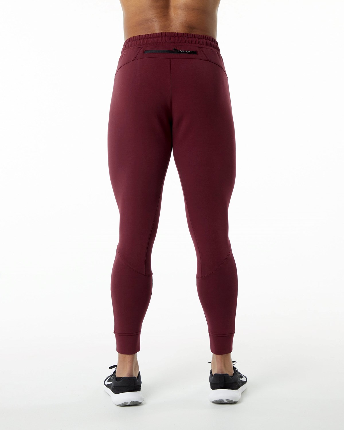 Alphalete Interlock Knit Cuffed Jogger Bordove | 829-TXBALJ