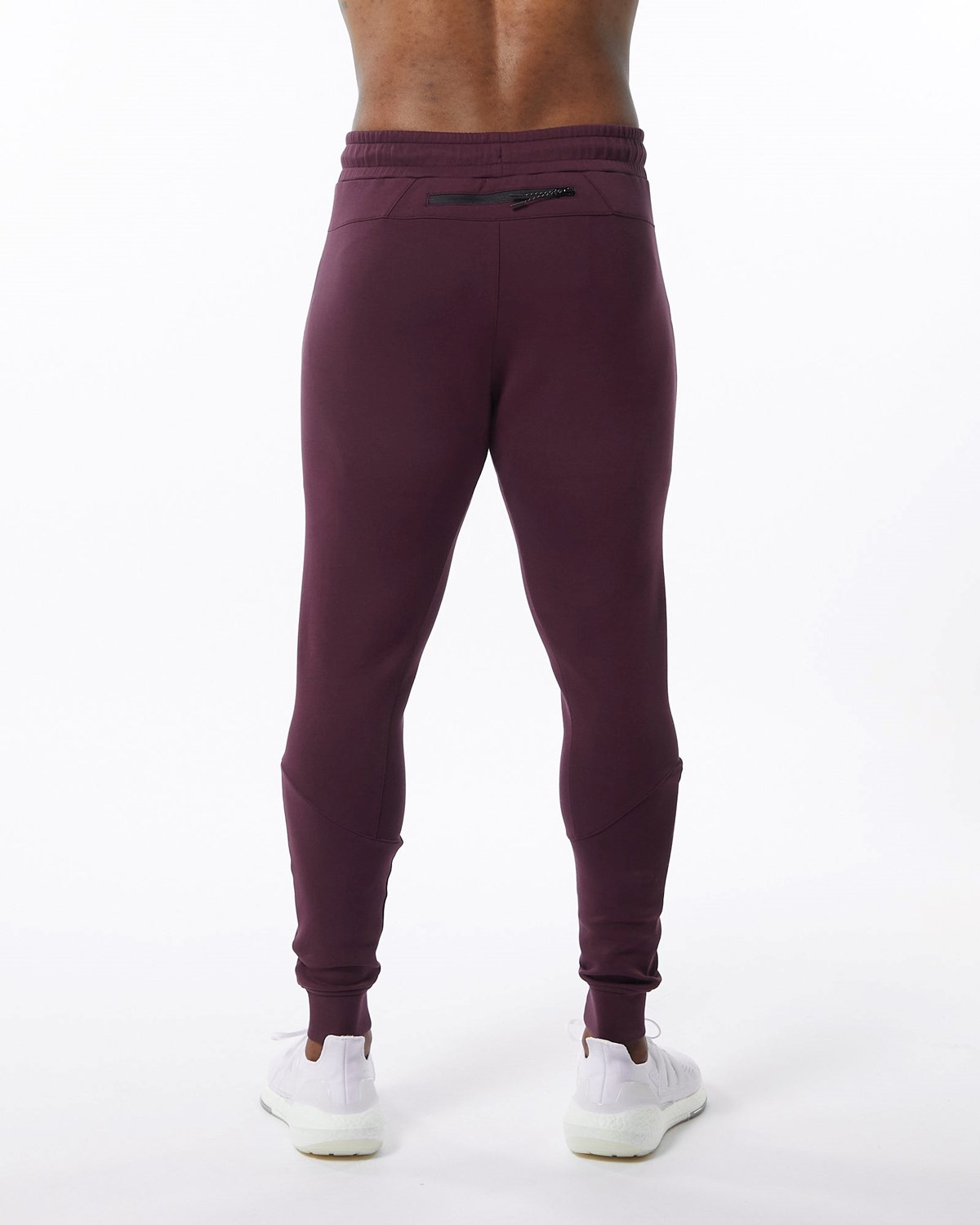 Alphalete Interlock Knit Cuffed Jogger Merlot | 723-PNKVEY