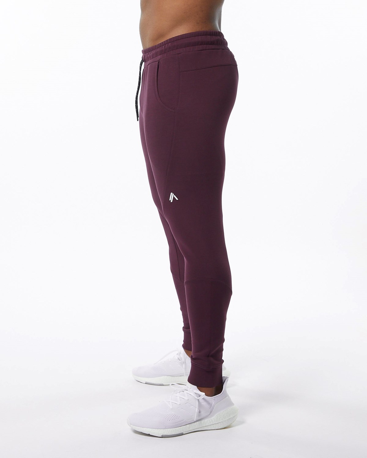 Alphalete Interlock Knit Cuffed Jogger Merlot | 723-PNKVEY