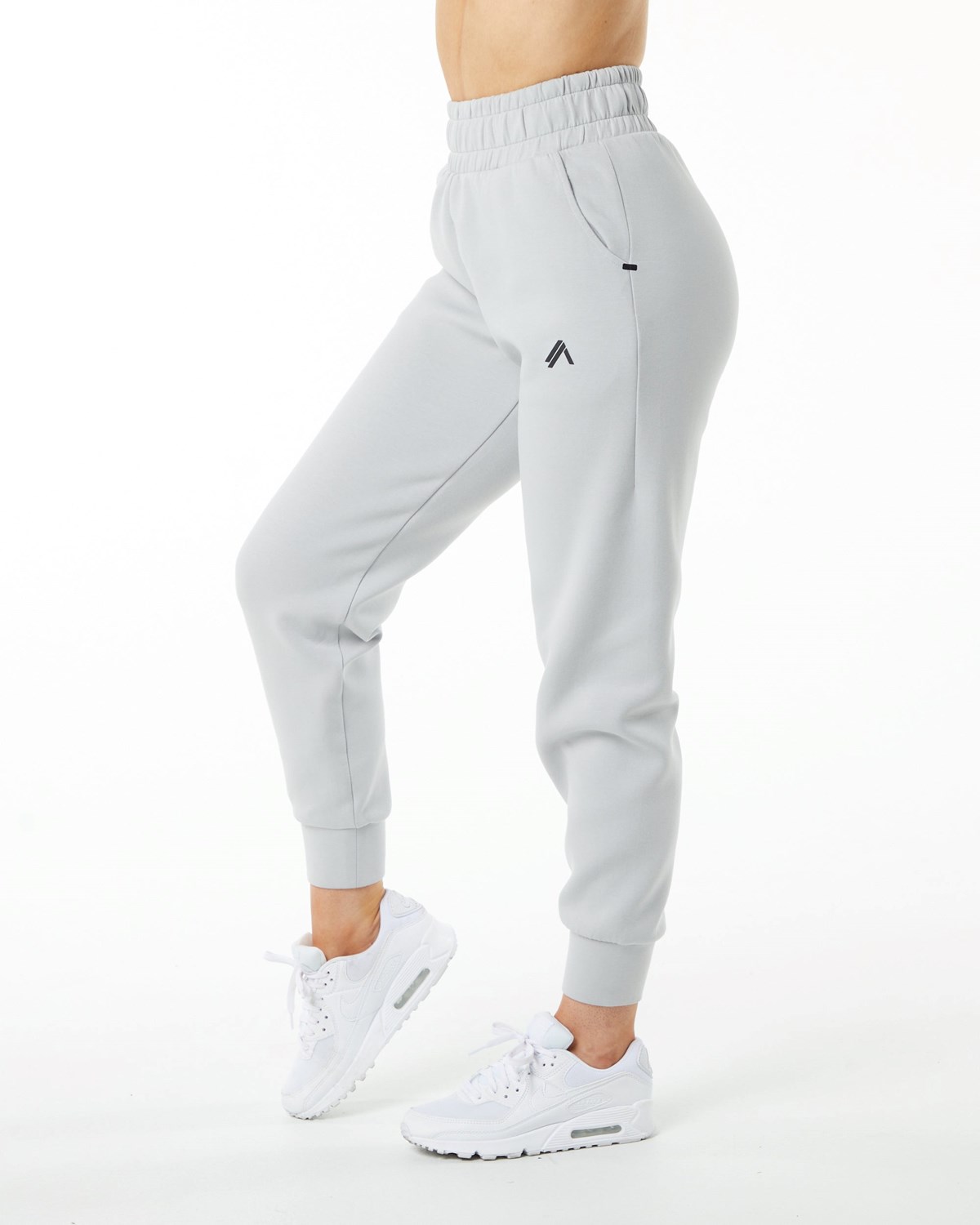 Alphalete Interlock Knit Cuffed Jogger Siva | 709-DPMBYZ