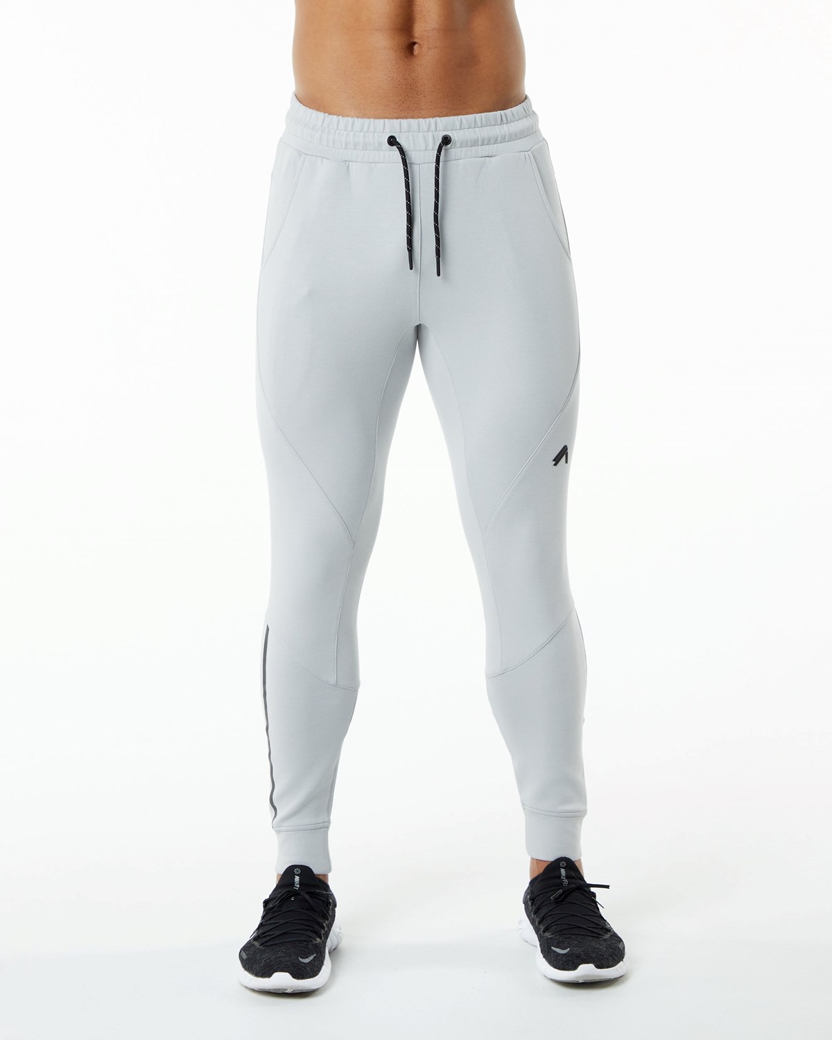 Alphalete Interlock Knit Cuffed Jogger Siva | 832-VXSCRE