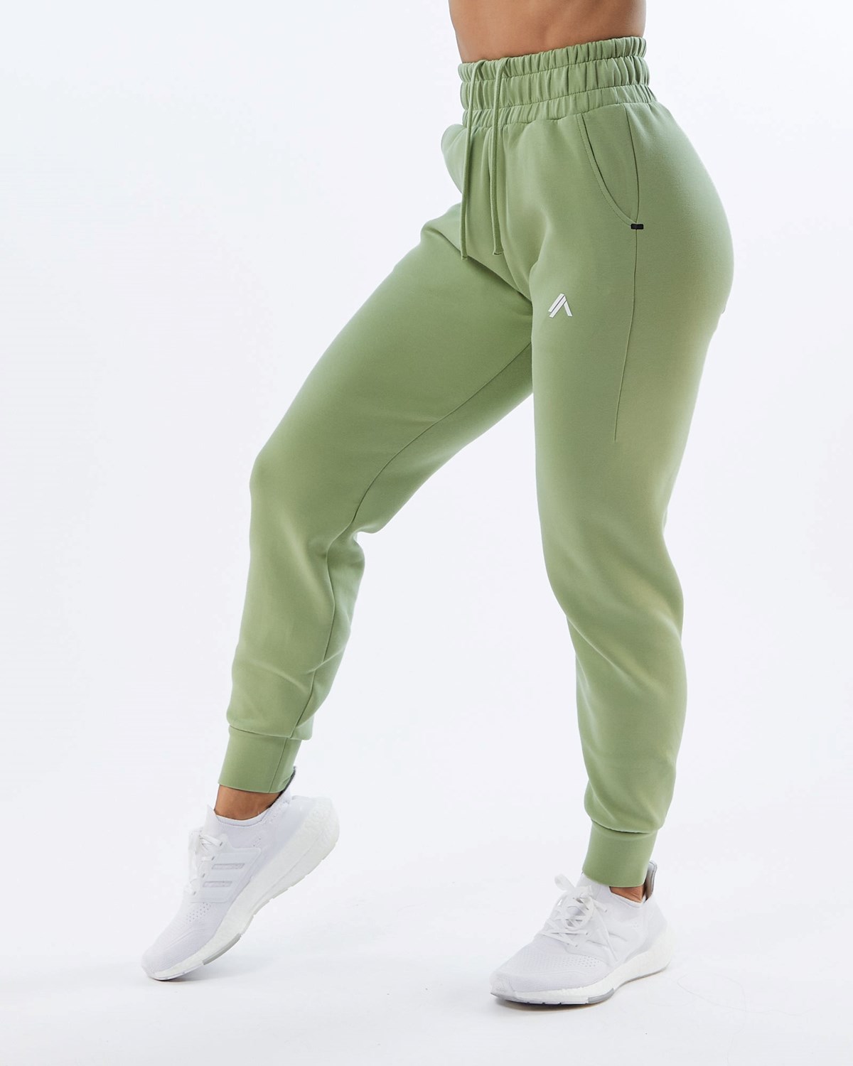 Alphalete Interlock Knit Cuffed Jogger Svetlo Zelene | 896-DFTOXN