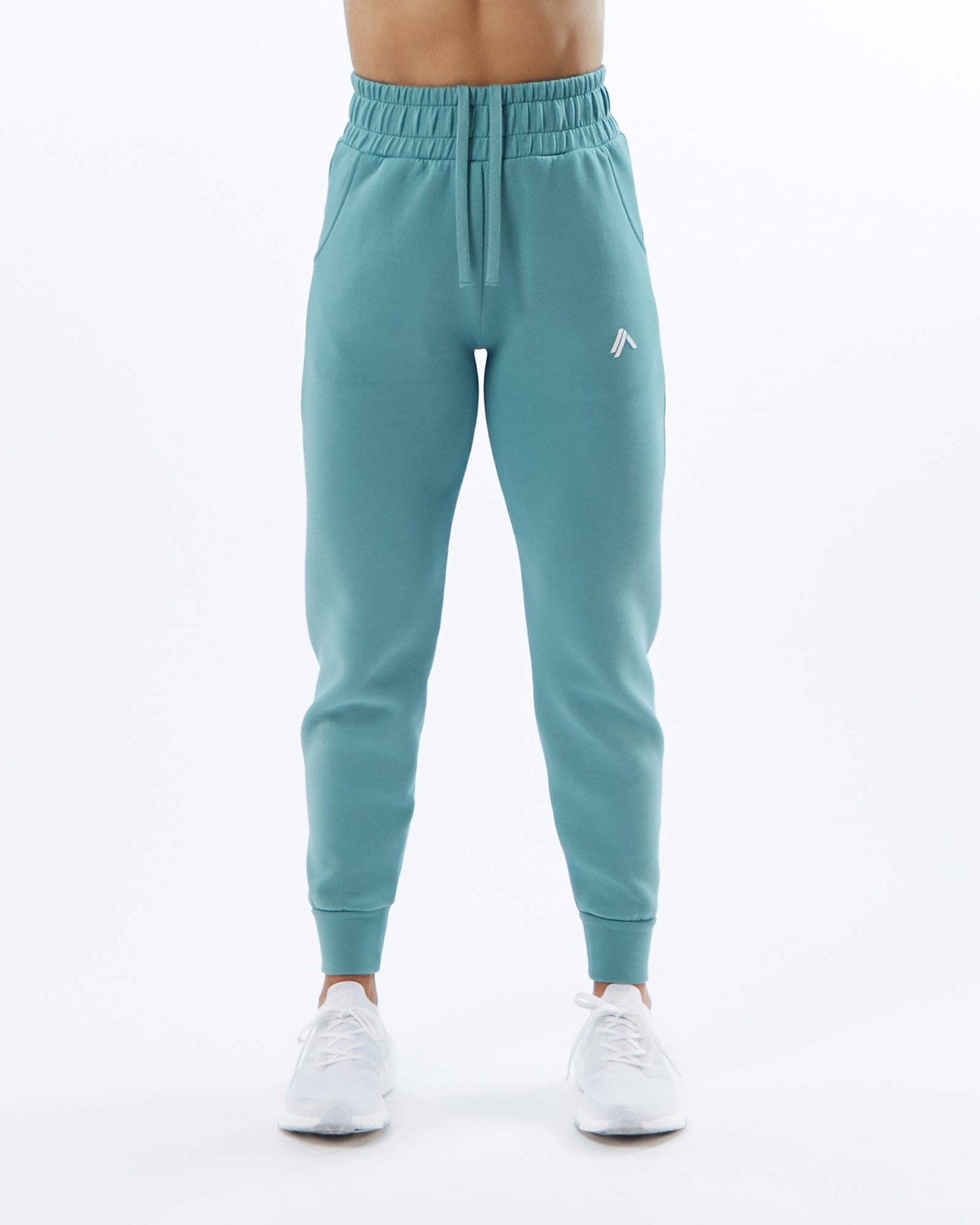 Alphalete Interlock Knit Cuffed Jogger Teal | 157-URQAMV