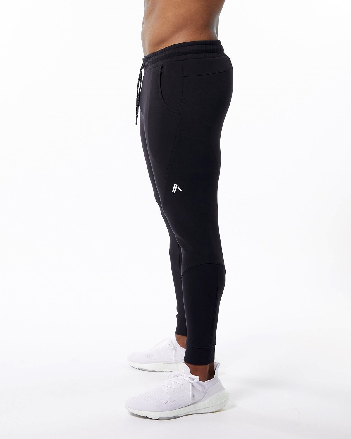 Alphalete Interlock Knit Cuffed Jogger Čierne | 985-TVWUCE