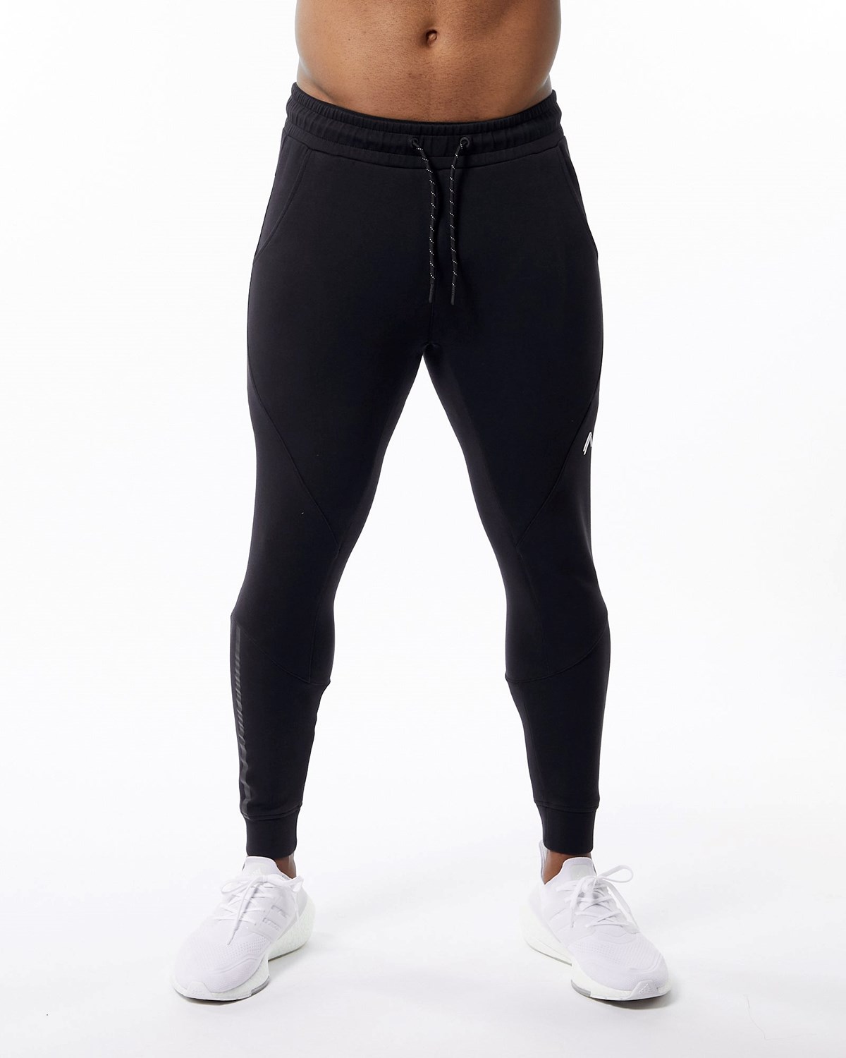 Alphalete Interlock Knit Cuffed Jogger Čierne | 985-TVWUCE