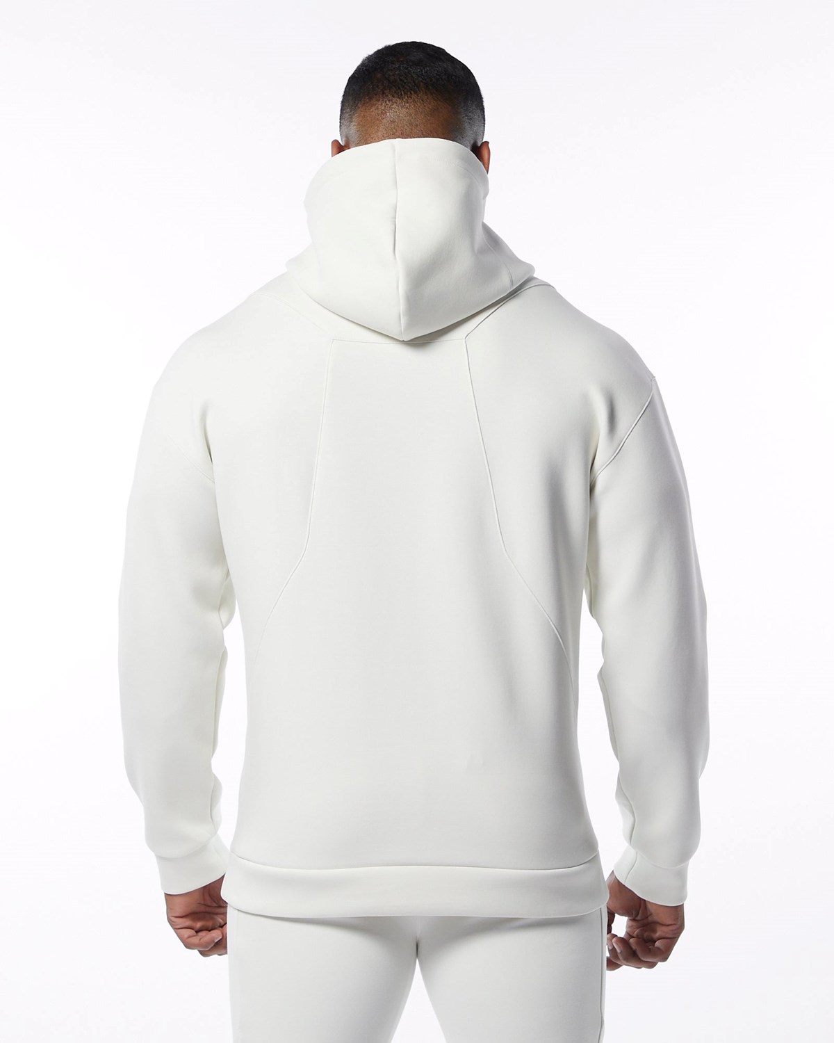 Alphalete Interlock Knit Hoodie Krém | 203-ZTNUMS