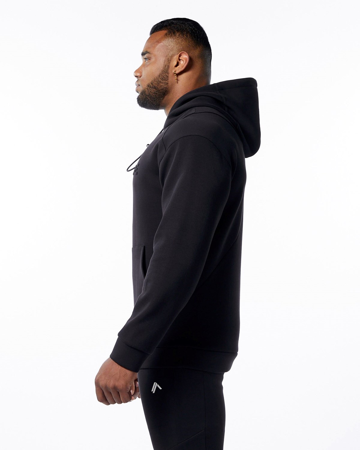 Alphalete Interlock Knit Hoodie Čierne | 137-YLPCWV