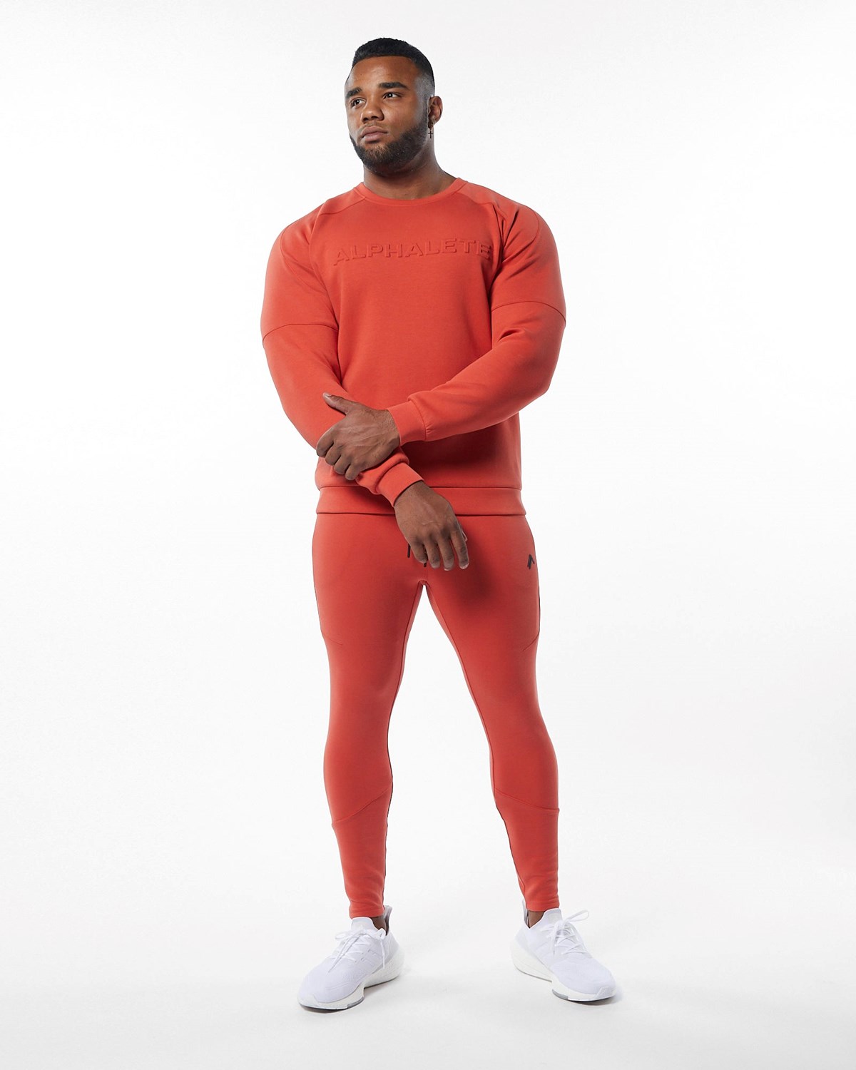 Alphalete Interlock Knit Pullover Oranžové | 470-FSLUXI